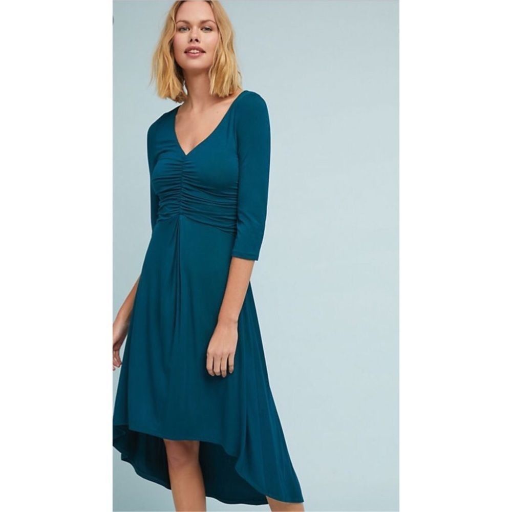 Anthropologie Rushed VNECK Dress 👗